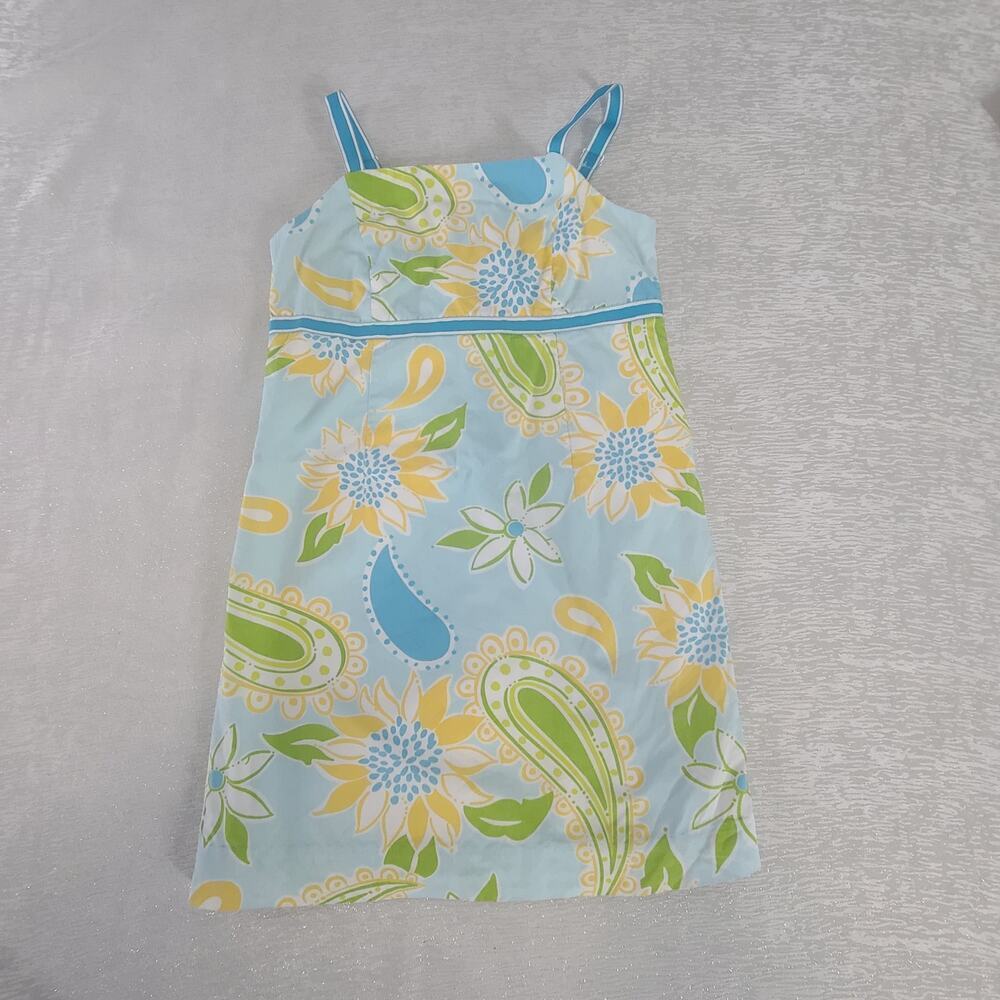 Lilly Pulitzer Rare Vintage White Label girls dress blue Size 7 Resort wear - Picture 3 of 7
